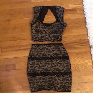 Black Lace two piece set! Worn once